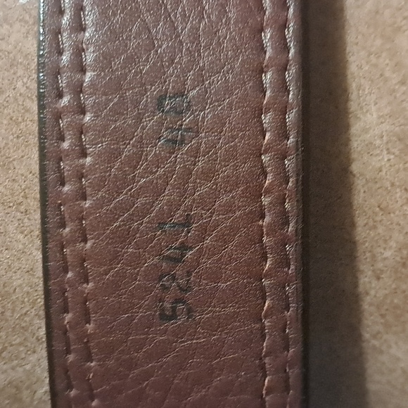 Lejon Men's Bison Leather Black Belt Made In America Sz 48 Western Cowboy Rustic - Picture 8 of 9